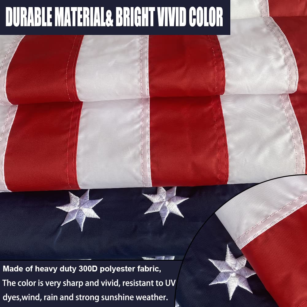 Joven Bennington flag features waterproof fabric that dries quickly
