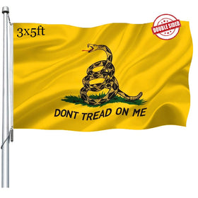 Joven Don't Tread On Me flag, double-sided design readable from both sides
