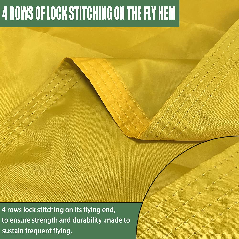 Joven flag with four-row stitching for wind resistance