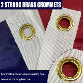 Joven flag shown for indoor and outdoor display versatility