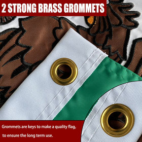 Joven flag with four-rows stitching for durability
