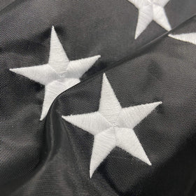 Joven outdoor firefighter flag with two grommets for easy mounting.