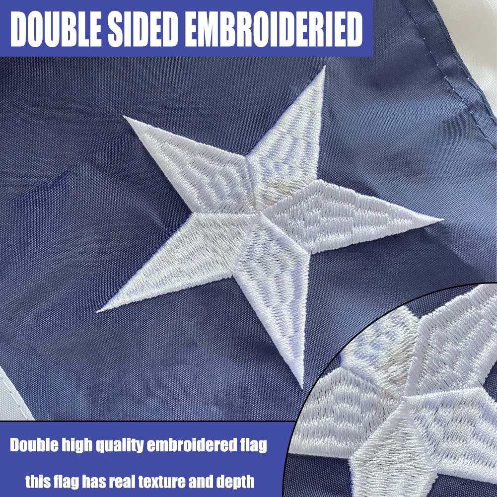 Joven pleated patriotic bunting adds texture to porch and deck displays.