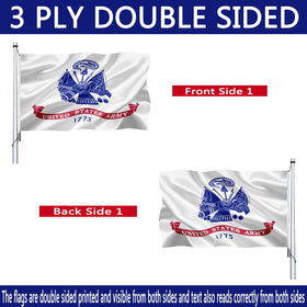 Joven US Army flag with oxford header for durable outdoor mounting