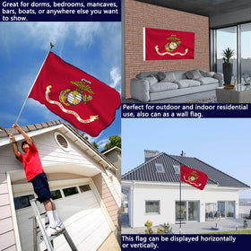 Flag only; pole and stand not included