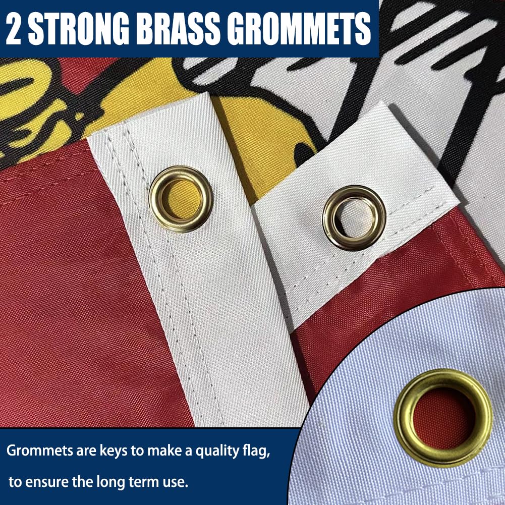 UV fade-resistant USMC flag maintains color in sun exposure