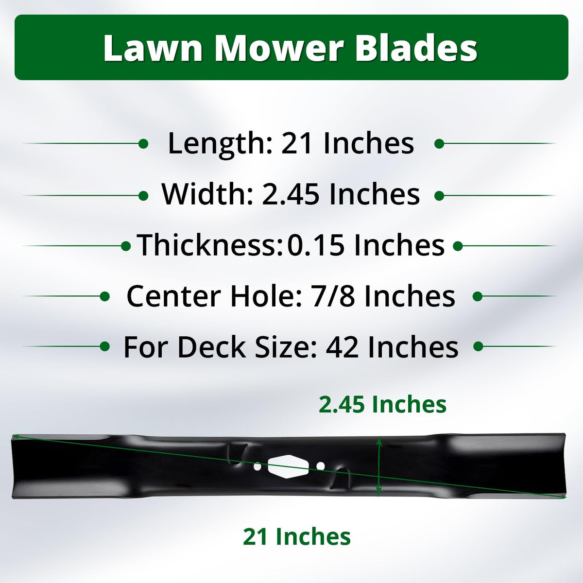 Jowlawn 742P05178 blades packaged for easy replacement.