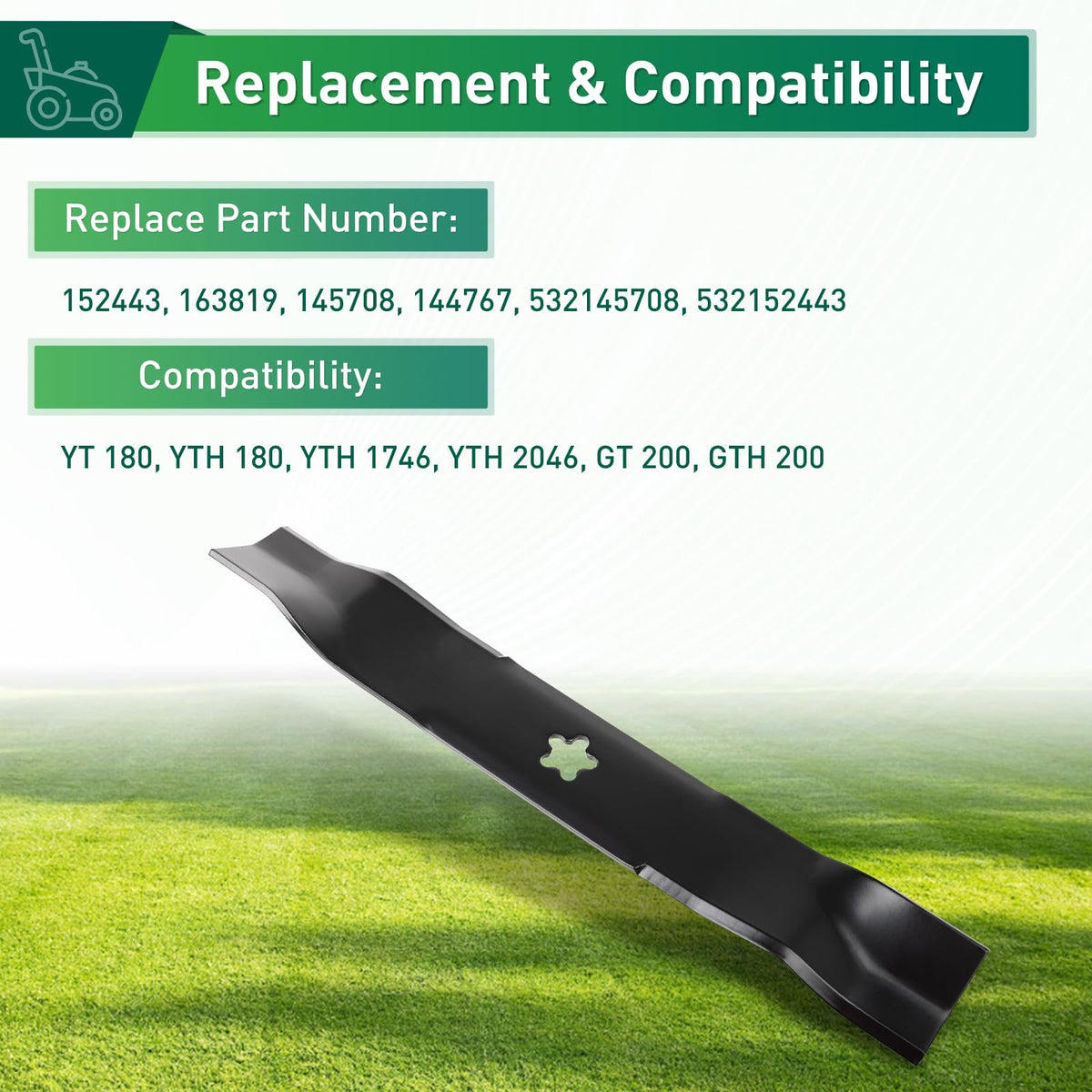 Jowlawn blade profile geometry supports even wear and steady performance.