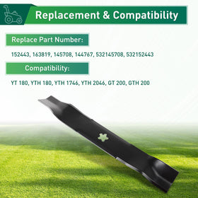 Jowlawn blade profile geometry supports even wear and steady performance.