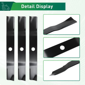 Jowlawn blades compatible with Ku-bota 60-inch series for versatility.