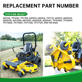 Jowlawn Gator Blades in high-carbon steel deliver durable performance and rust resistance.