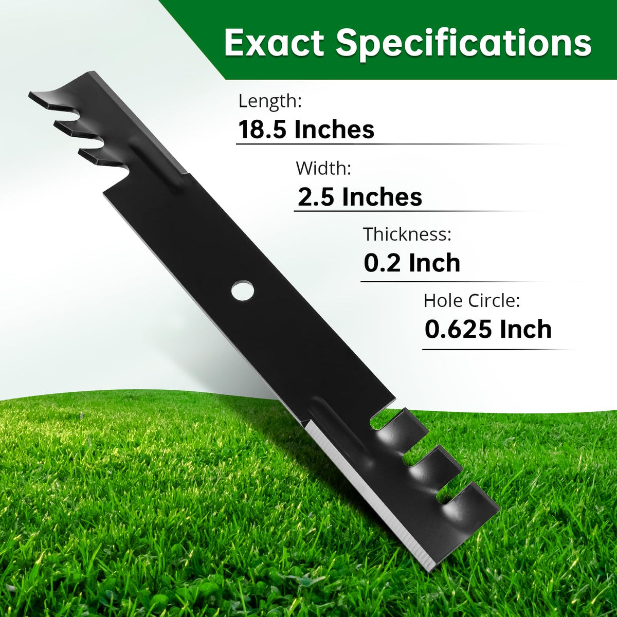 Jowlawn Gator Blades fit Hustler 54-deck Raptor SD for reliable daily mowing.
