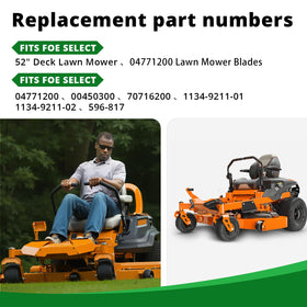 Jowlawn Gravely ZT XL 52-inch blade provides stable performance with reduced vibration