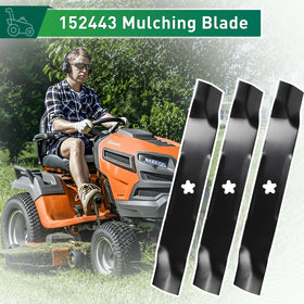 Jowlawn compatibility highlights easy swaps on 46-inch mower decks.