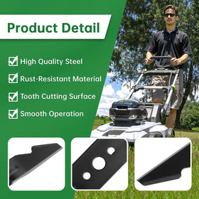 Jowlawn quick, secure-fit feature reduces downtime during mower maintenance