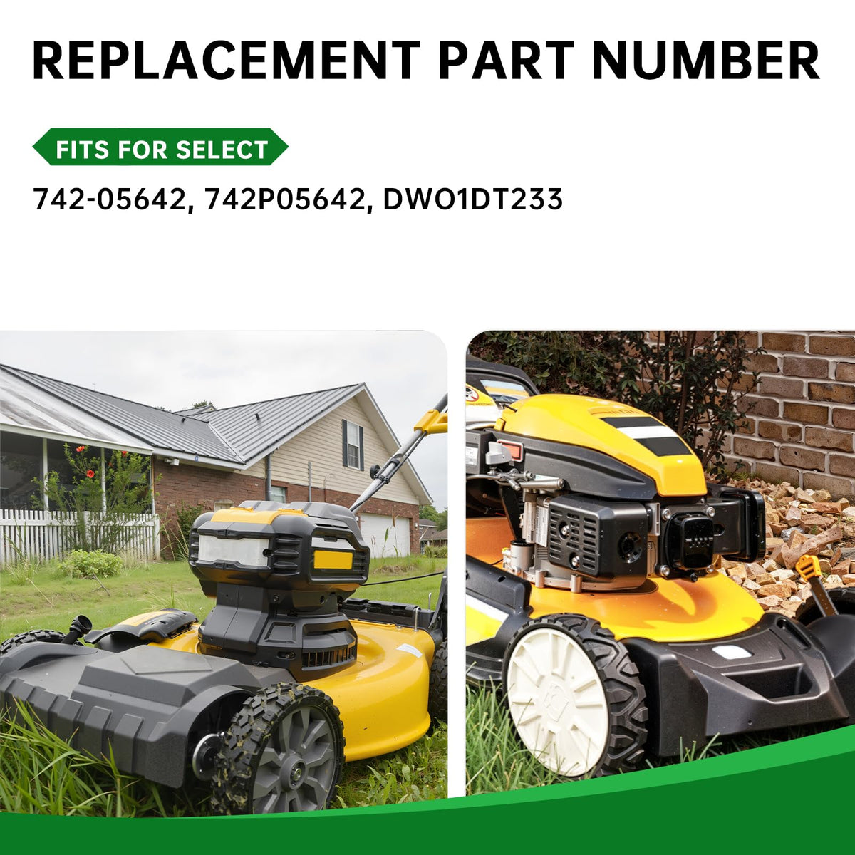 Rustproof steel coating signals long-lasting durability in varied lawn conditions.