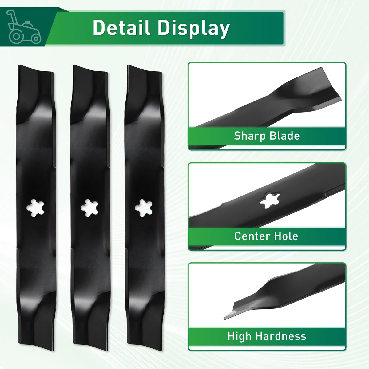 Jowlawn three-pack blades ready for quick replacement and reduced downtime.