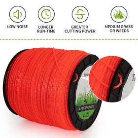 Jowlawn twisted-design trimmer line increases durability and efficiency