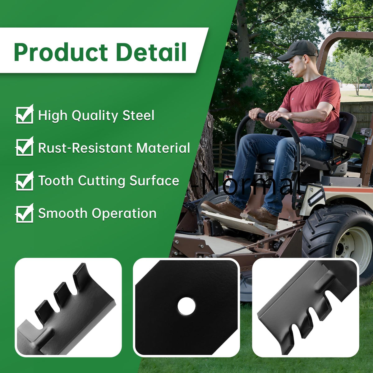 Jowlawn universal-fit design works with 52-inch Grasshopper decks