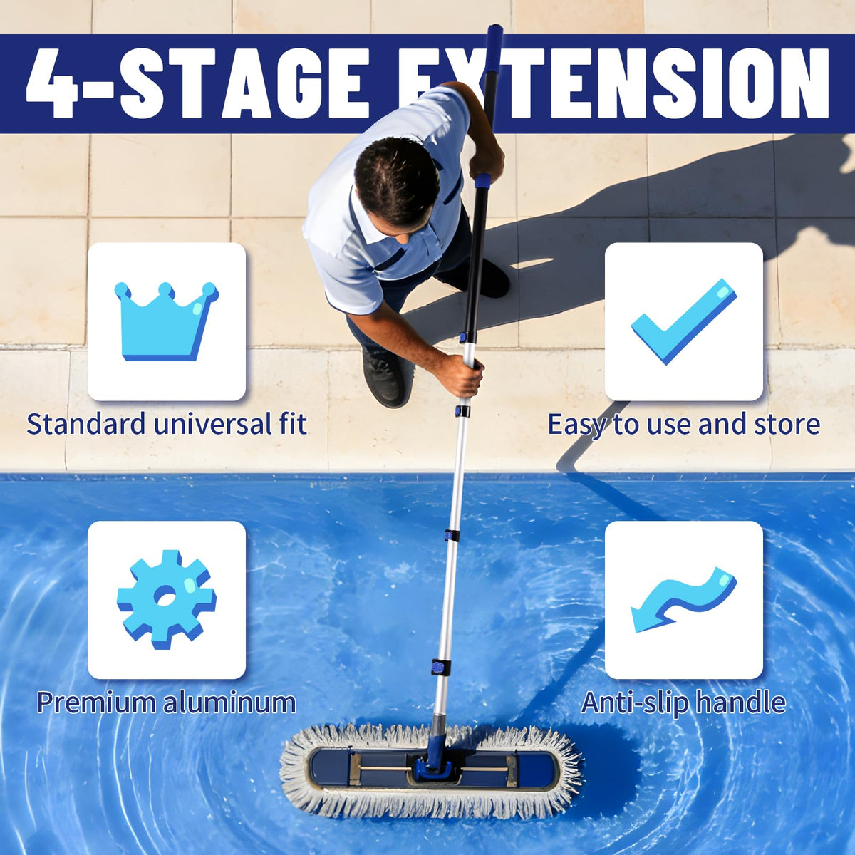 Jownupp 3/4-inch threaded head compatible with many attachments