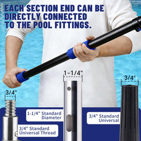 Jownupp gutter-cleaning setup with universal attachments