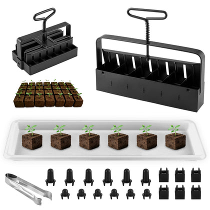 Jownupp large 2-inch soil blocker forming sturdy transplant blocks