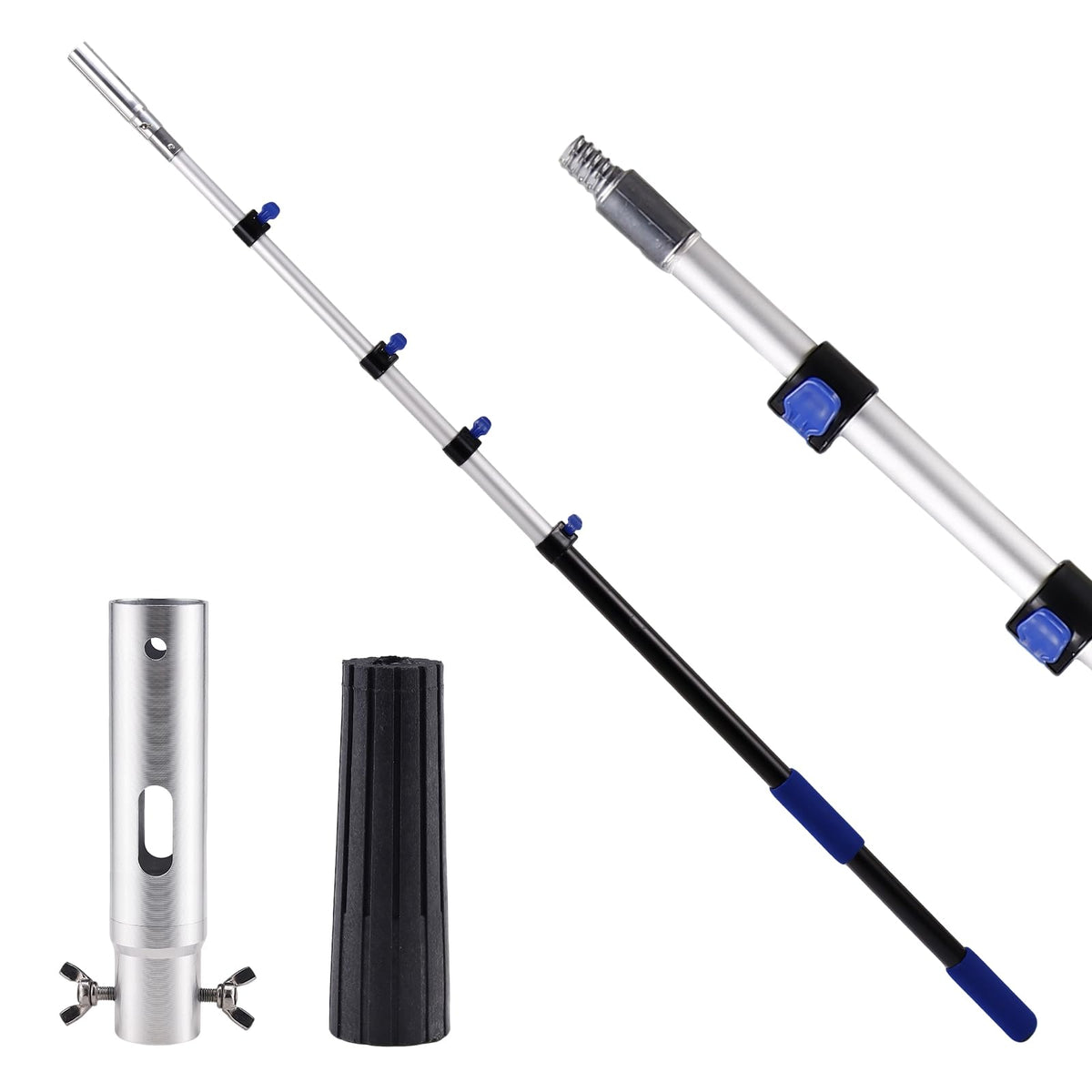 Jownupp telescopic pole extended to reach high-cleaning areas