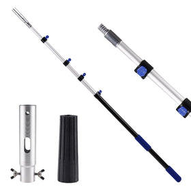 Jownupp telescopic pole extended to reach high-cleaning areas