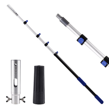 Jownupp telescopic pole extended to reach high-cleaning areas
