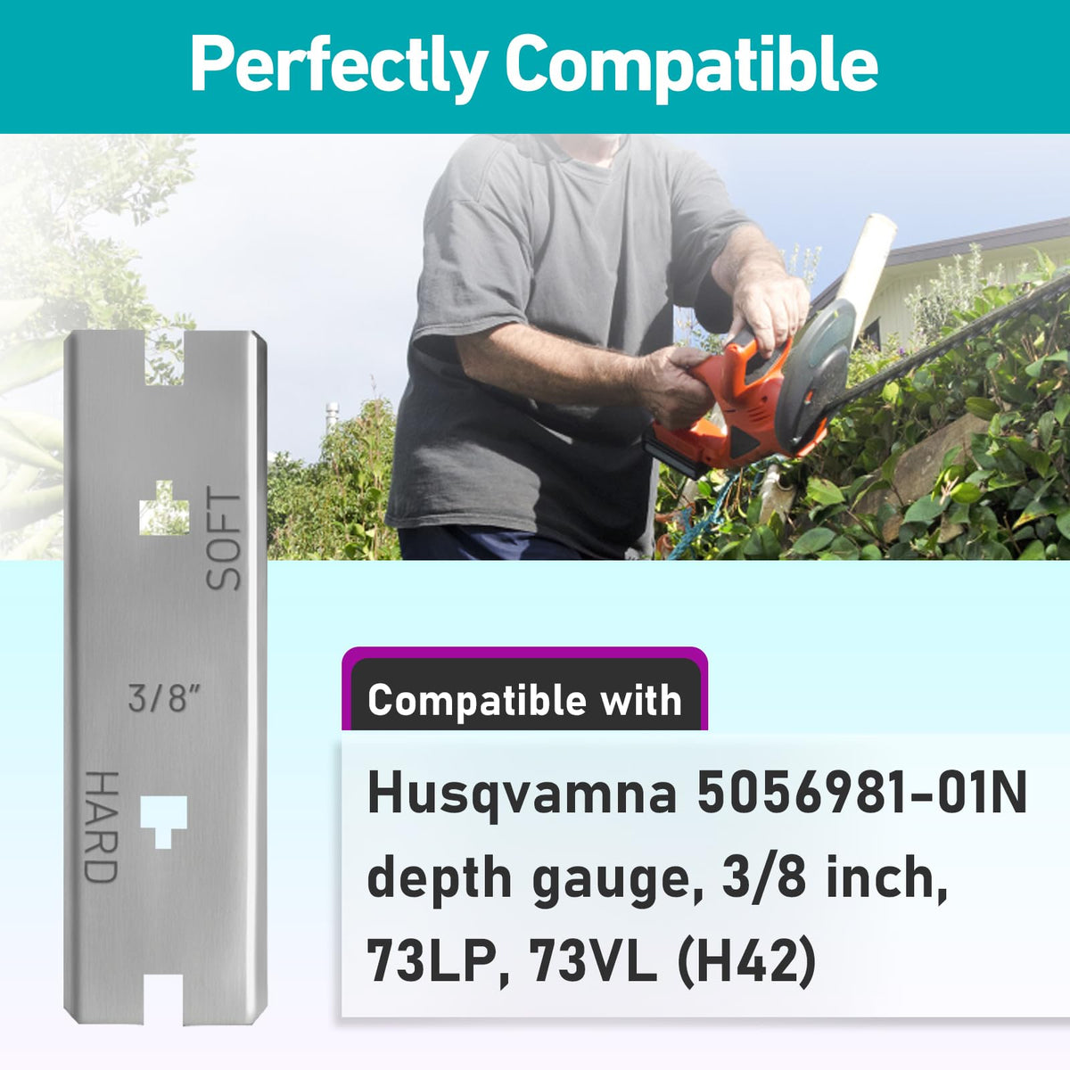 Joworthy depth gauge metal construction emphasizes durability in outdoor use.