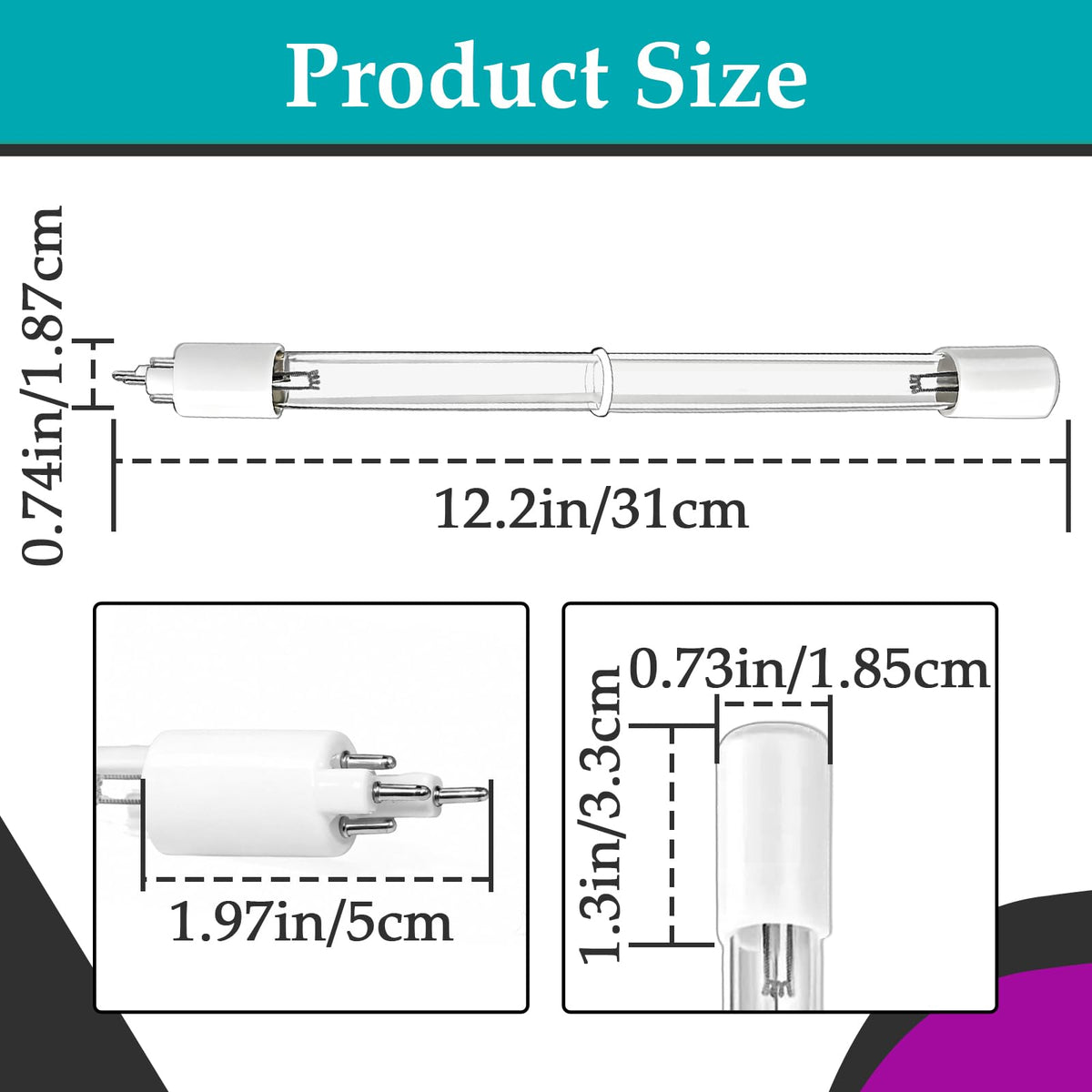 Joworthy S200RL-HO lamp for VIQUA SC-200 and SCM-200 with 4-pin base