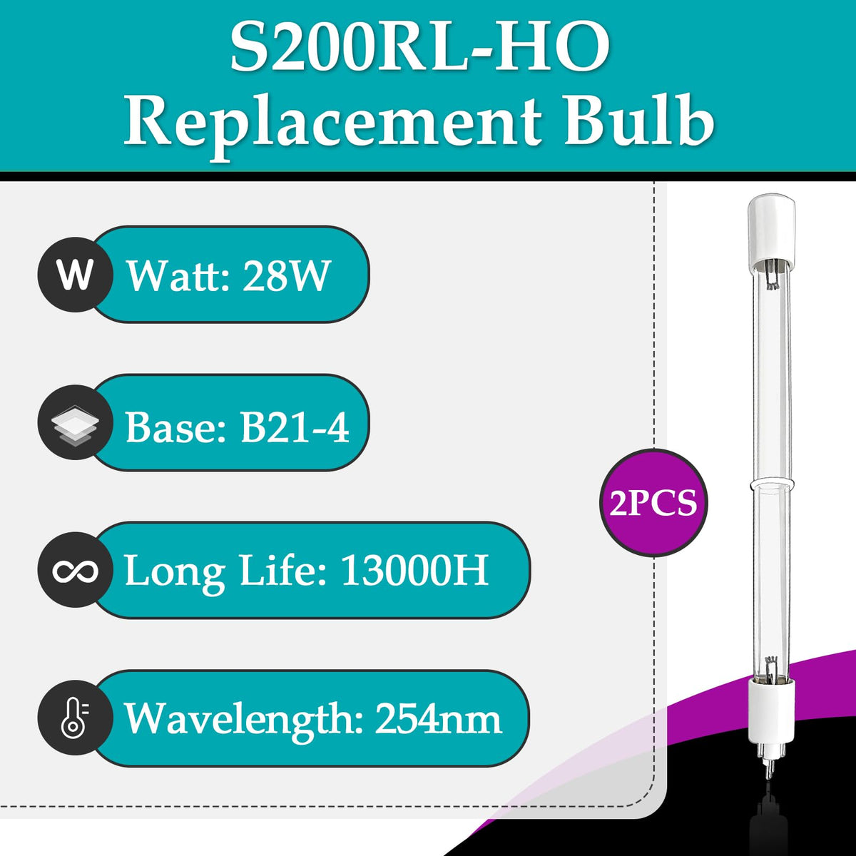 Joworthy S200RL-HO lamp in VIQUA VH200-V delivering steady performance