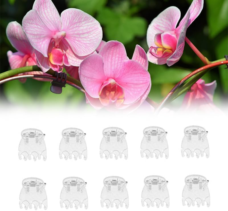 Jowxsx 50-pack plant clips for versatile plant support