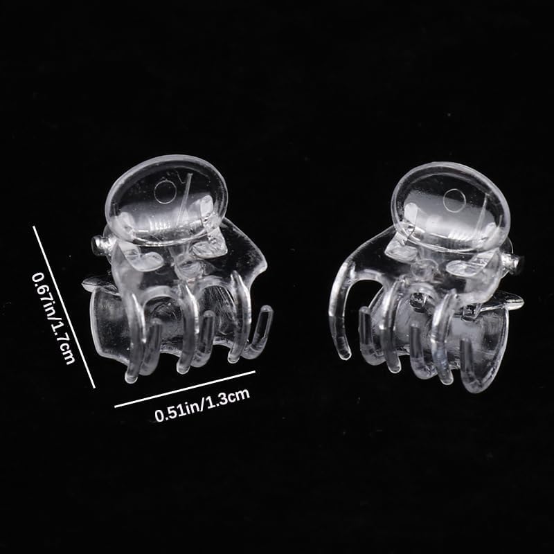 Jowxsx transparent plant support clip blending with greenery