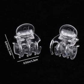 Jowxsx transparent plant support clip blending with greenery