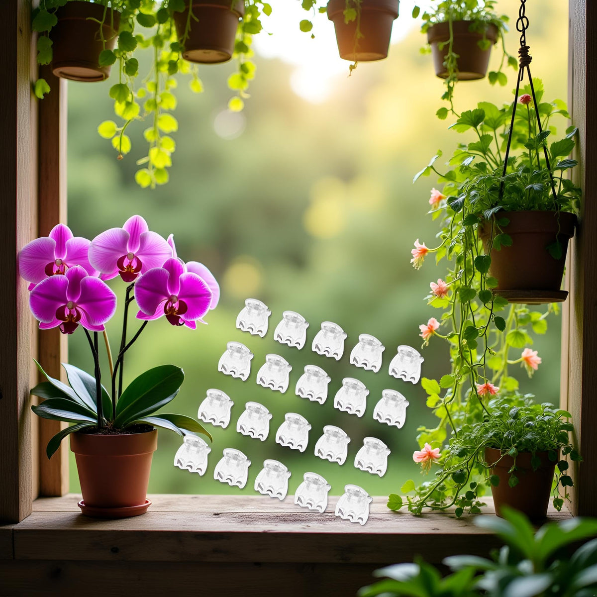 Jowxsx vine trellis clip guiding climbing plants on a trellis
