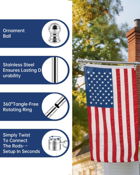 JOYAIRE butterfly screws enable quick, tool-free installation.