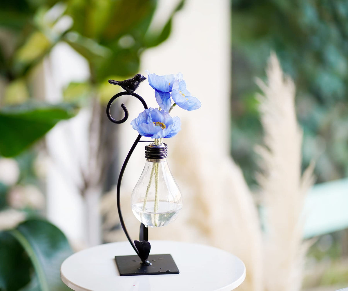 Joyathome Glass Bulb Vase removable for easy plant swaps and cleaning.