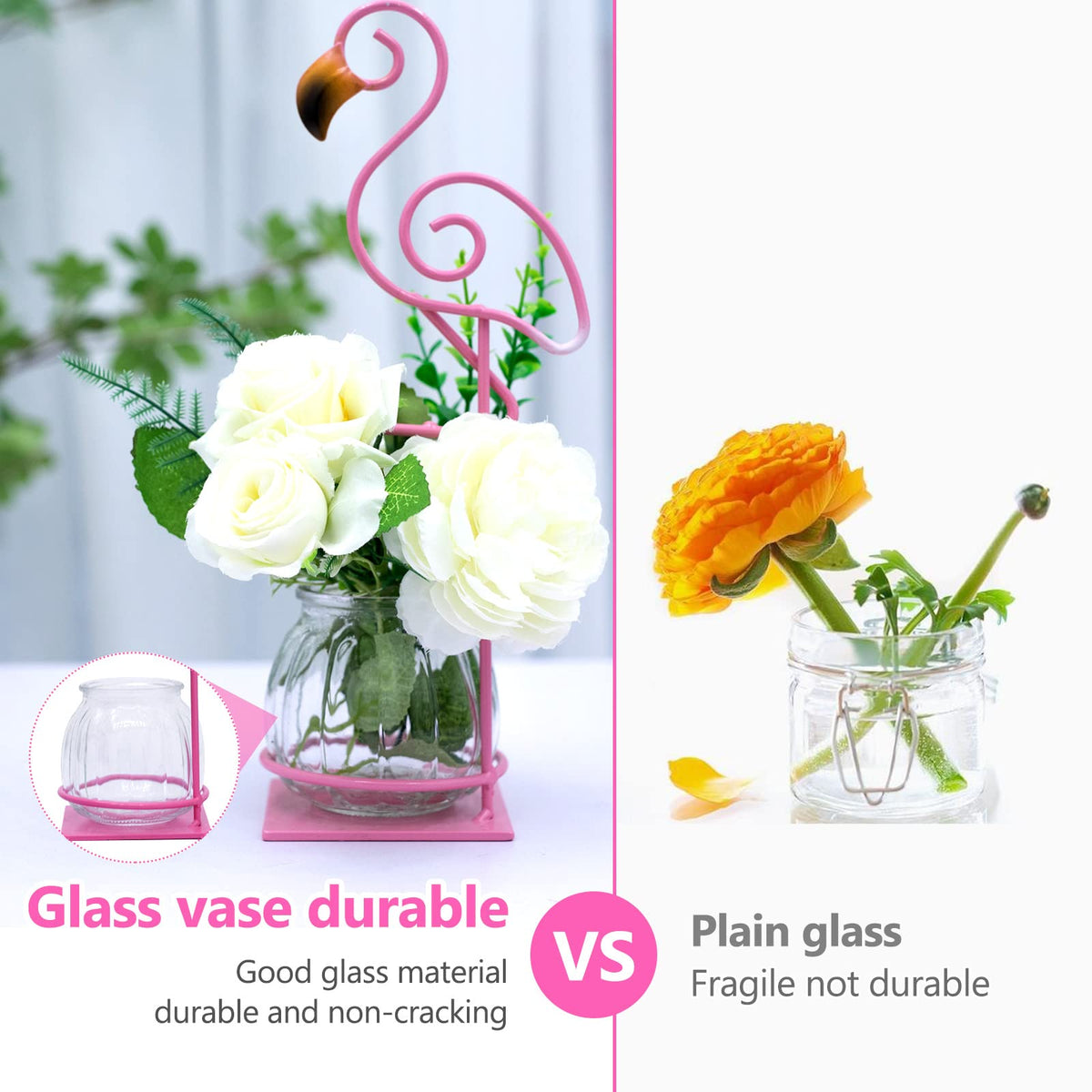 Joyathome plant stand decor supports glass displays with stylish vertical interest.