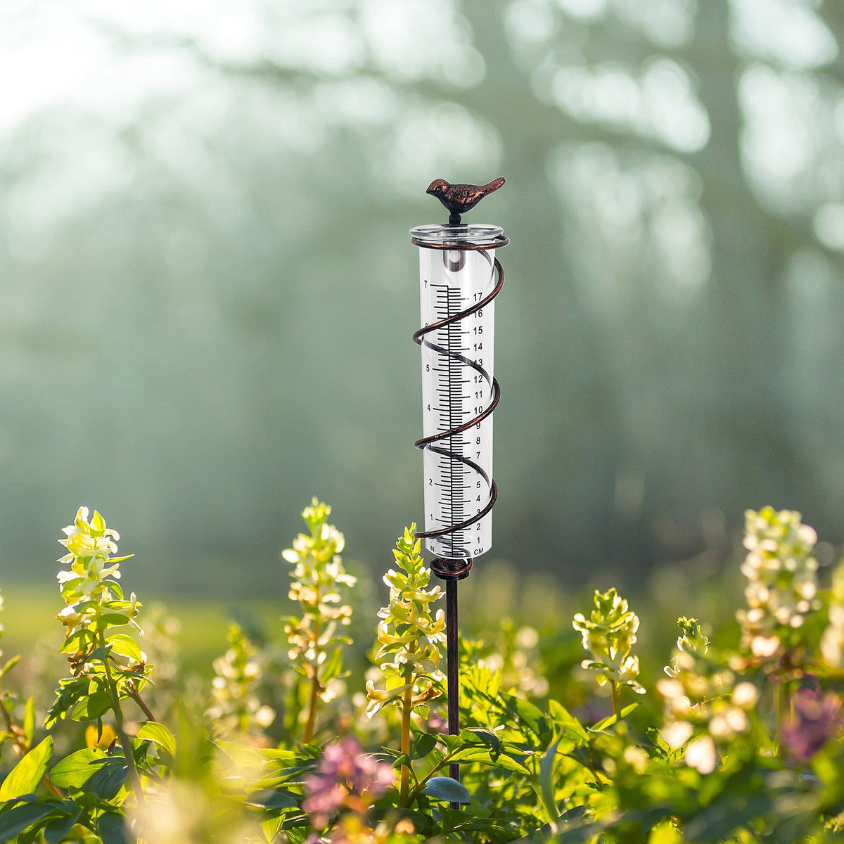 JOYBEE garden decoration rain gauge blending style and function