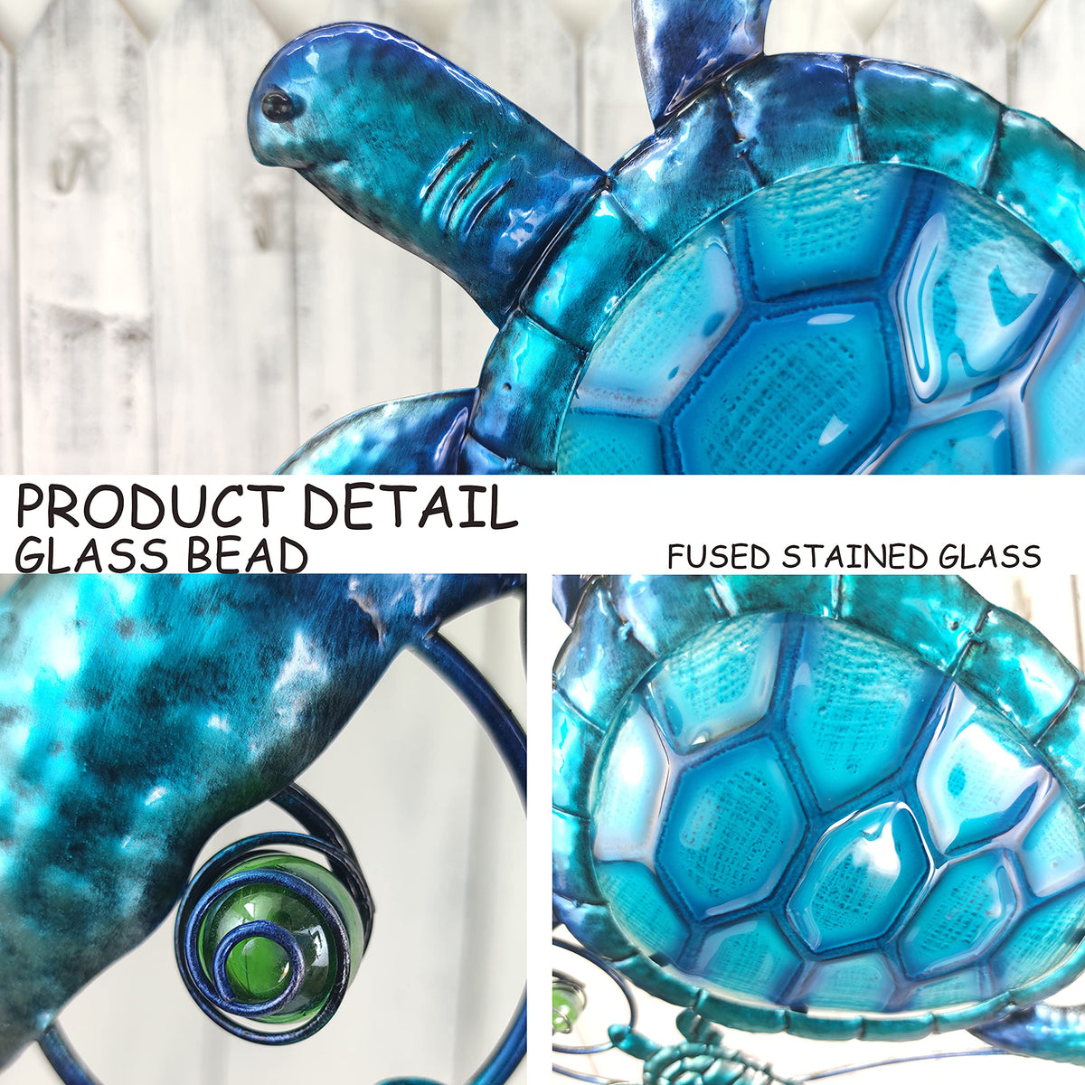 JOYBEE Garden wall decor provides a tranquil sea turtle focal point.