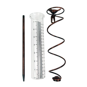 JOYBEE rain meter for outdoor lawn showing measurement data