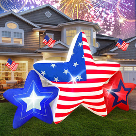 JOYEASE patriotic yard decor inflatable enhances outdoor celebrations with vivid colors