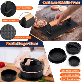 Joyfair perforated spatula drains grease for healthier griddling.