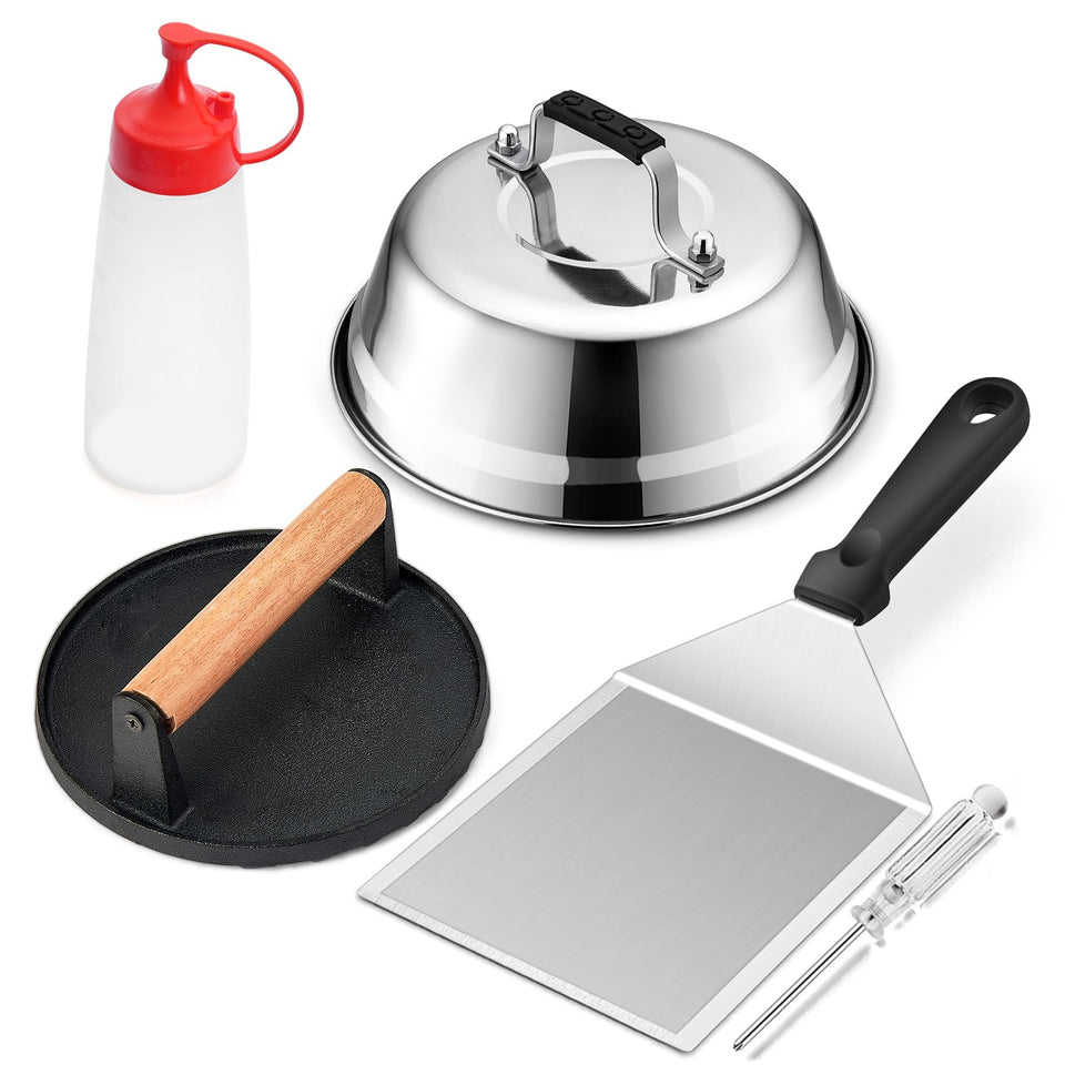 Joyfair 9-inch melting dome over burgers for even heat and faster cheese melt