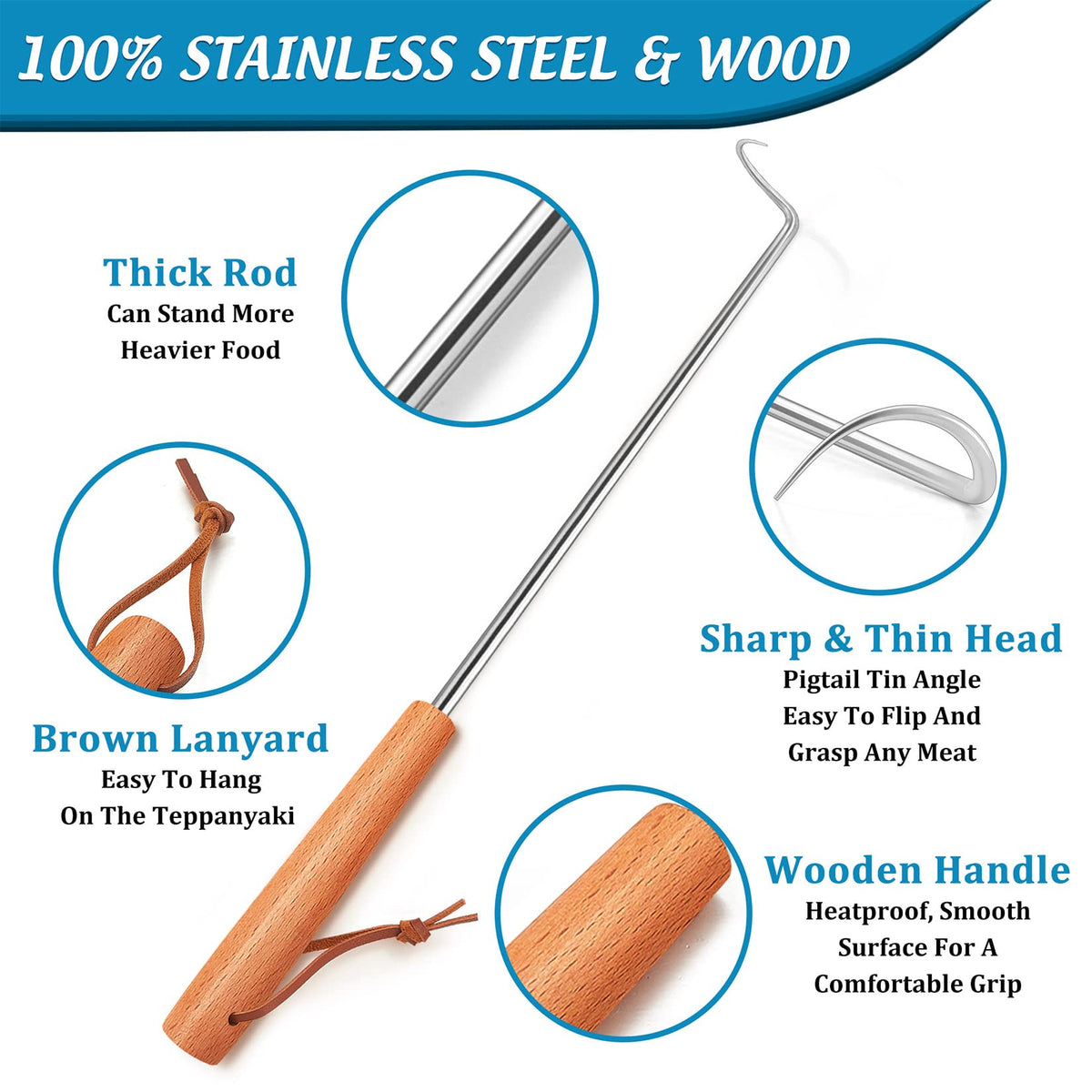 Joyfair stainless steel rod supports heavy food without warping