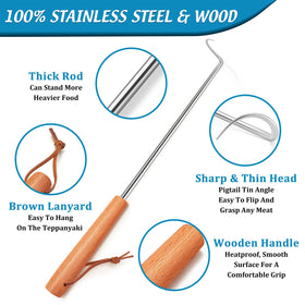 Joyfair stainless steel rod supports heavy food without warping