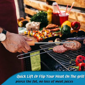 Joyfair wooden handle stays cool for comfortable grip during cooking