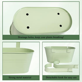 Joyfernal planter features a drainage hole to prevent overwatering.