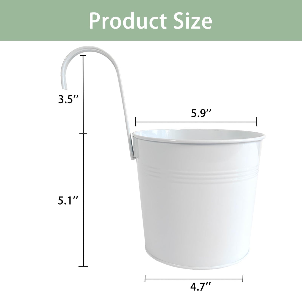 Joyfernal easy-install planters with detachable hook for tool-free hanging.